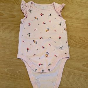 baby GAP 12-18 month Pink Floral One-Piece